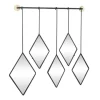 Black Metal Nova Hanging Wall Mirror-Kirkland's Home Clearance