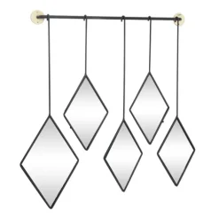 Black Metal Nova Hanging Wall Mirror-Kirkland's Home Clearance