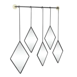 Black Metal Nova Hanging Wall Mirror-Kirkland's Home Clearance