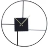 Black Metal Open Back Abstract Wall Clock-Kirkland's Home Outlet