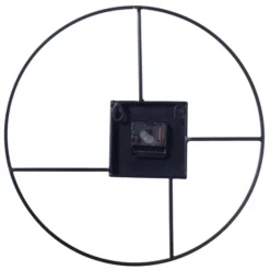 Black Metal Open Back Abstract Wall Clock-Kirkland's Home Outlet