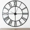 Black Metal Open Face Aiden Wall Clock-Kirkland's Home Sale