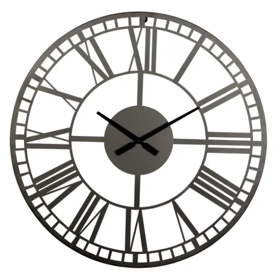 Black Metal Open Frame Wall Clock-Kirkland's Home Best Sale