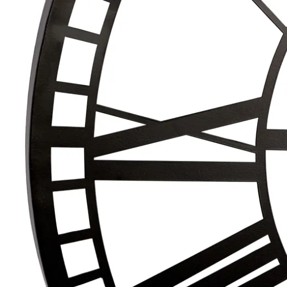 Black Metal Open Frame Wall Clock-Kirkland's Home Best Sale