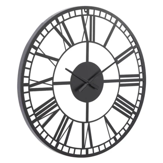 Black Metal Open Frame Wall Clock-Kirkland's Home Best Sale