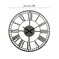 Black Metal Open Frame Wall Clock-Kirkland's Home Best Sale