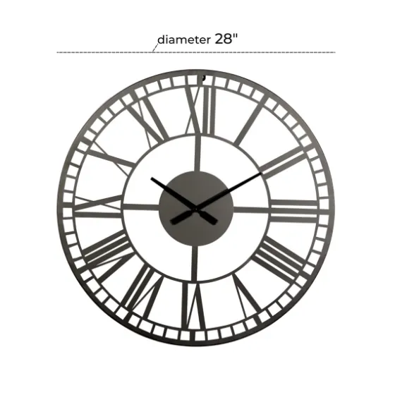 Black Metal Open Frame Wall Clock-Kirkland's Home Best Sale