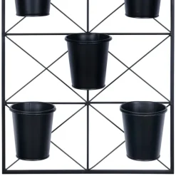 Black Metal Panel 5-Pot Wall Planter-Kirkland's Home Best Sale