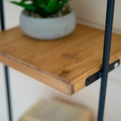 Black Metal Pipe Three-Tier Wall Mounted Shelf-Kirkland's Home Best