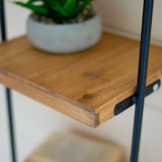Black Metal Pipe Three-Tier Wall Mounted Shelf-Kirkland's Home Best