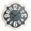 Black Metal Quatrefoil Farmhouse Wall Clock-Kirkland's Home Online