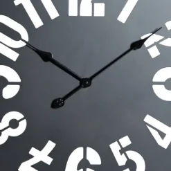 Black Metal Quatrefoil Farmhouse Wall Clock-Kirkland's Home Online