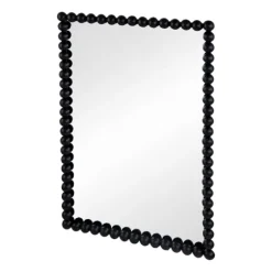 Black Metal Rectangle Beaded Wall Mirror-Kirkland's Home Discount