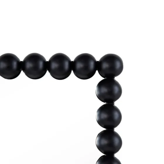 Black Metal Rectangle Beaded Wall Mirror-Kirkland's Home Discount