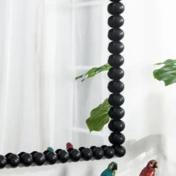 Black Metal Rectangle Beaded Wall Mirror-Kirkland's Home Discount