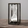 Black Metal Rectangle Hourglass, 12 In.-Kirkland's Home Shop