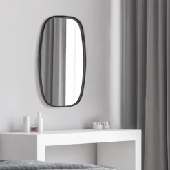 Black Metal Rectangular Wall Mirror, 18X31.5 In.-Kirkland's Home Cheap