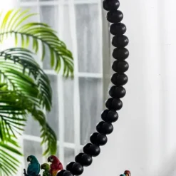 Black Metal Round Beaded Wall Mirror-Kirkland's Home Best