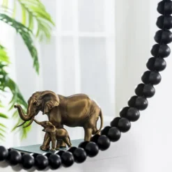 Black Metal Round Beaded Wall Mirror-Kirkland's Home Best