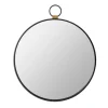Black Metal Round Top Loop Wall Mirror-Kirkland's Home Fashion