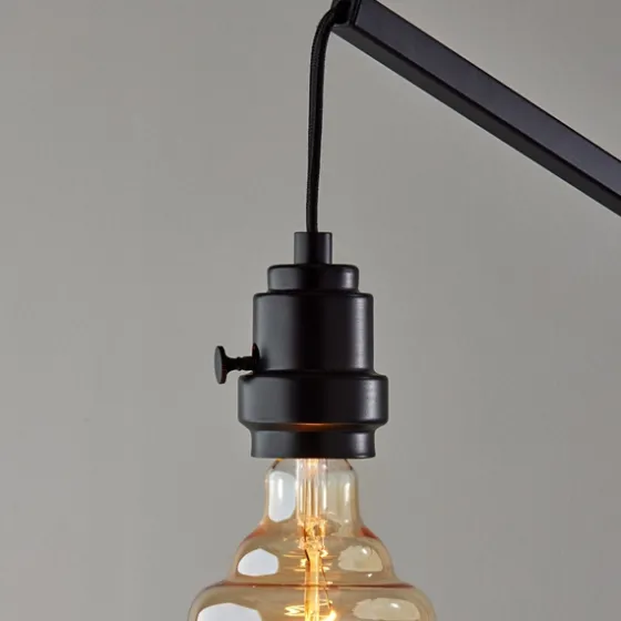 Black Metal Textured Edison Floor Lamp-Kirkland's Home Best Sale
