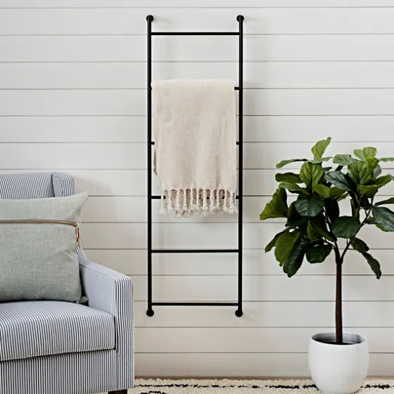 Black Metal Wall Ladder-Kirkland's Home Outlet