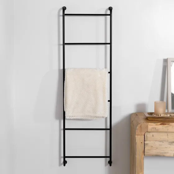 Black Metal Wall Ladder-Kirkland's Home Outlet