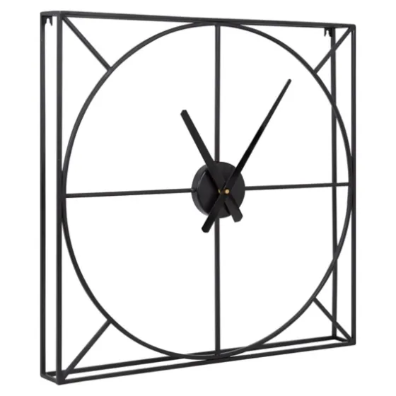 Black Metal Willet Wall Clock-Kirkland's Home Clearance