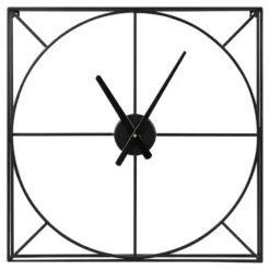 Black Metal Willet Wall Clock-Kirkland's Home Clearance