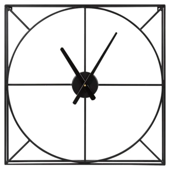 Black Metal Willet Wall Clock-Kirkland's Home Clearance