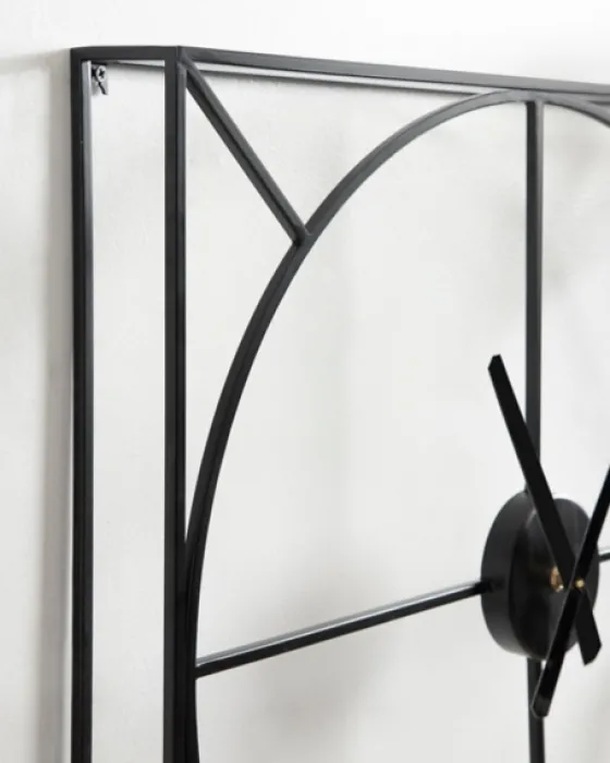 Black Metal Willet Wall Clock-Kirkland's Home Clearance