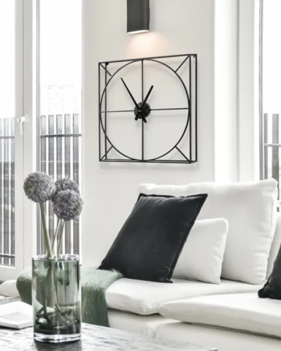 Black Metal Willet Wall Clock-Kirkland's Home Clearance