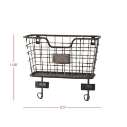 Black Metal Wire Mail Wall Pocket-Kirkland's Home Best