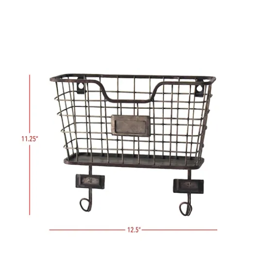 Black Metal Wire Mail Wall Pocket-Kirkland's Home Best