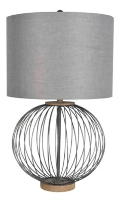Black Metal Wire Sphere Table Lamp-Kirkland's Home Clearance