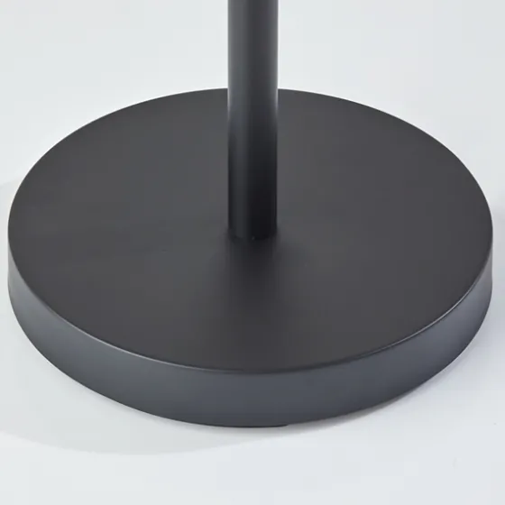 Black Metal Wood Accent Contemporary Floor Lamp-Kirkland's Home Cheap