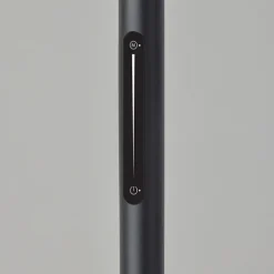Black Metal Wood Accent Contemporary Floor Lamp-Kirkland's Home Cheap