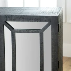 Black Mirrored 3-Door Sideboard-Kirkland's Home Hot