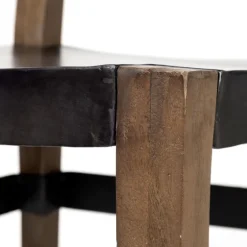Black Modern Mango Wood Blocky Dining Chair-Kirkland's Home New