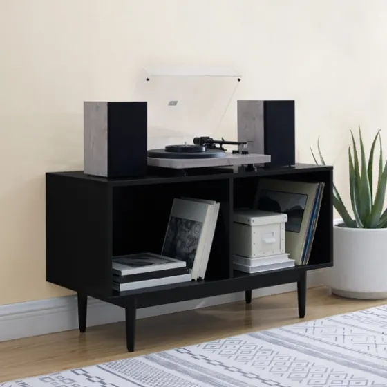 Black Modern Wood Console Table, 40 In.-Kirkland's Home Cheap