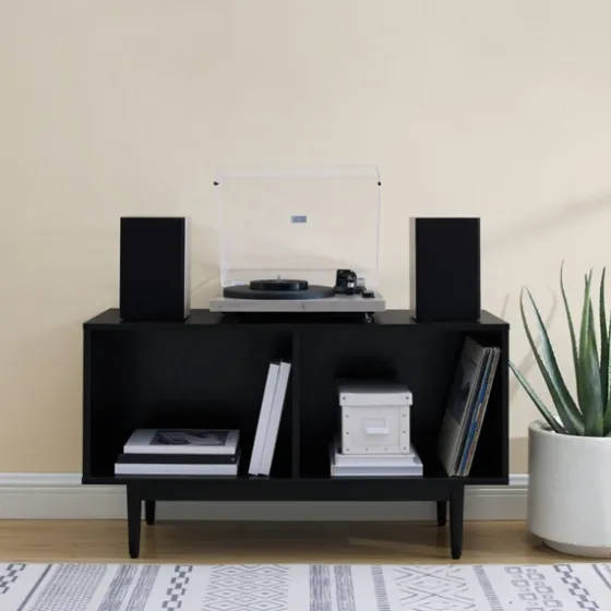 Black Modern Wood Console Table, 40 In.-Kirkland's Home Cheap