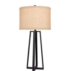 Black Molded Metal Table Lamp-Kirkland's Home Discount