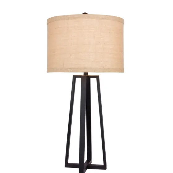 Black Molded Metal Table Lamp-Kirkland's Home Discount