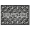Black Mosaic Home Sweet Home Floor Mat, 24X36-Kirkland's Home Sale