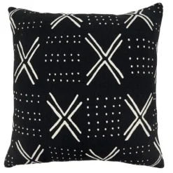 Black Mudcloth Cotton Throw Pillow-Kirkland's Home Discount