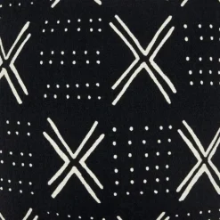 Black Mudcloth Cotton Throw Pillow-Kirkland's Home Discount