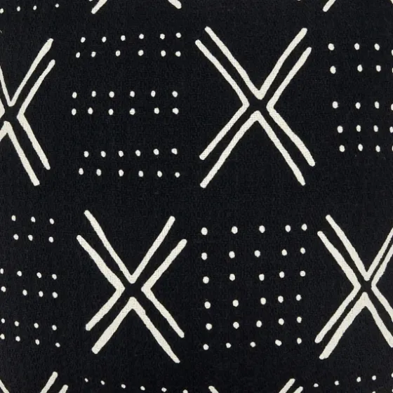 Black Mudcloth Cotton Throw Pillow-Kirkland's Home Discount