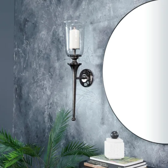 Black Nickel Bell Sconce-Kirkland's Home New