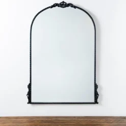 Black Ornate Antique Carved Mirror, 25.8X37 In.-Kirkland's Home Best