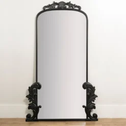 Black Ornate Scroll Bordeaux Wood Mirror-Kirkland's Home Online
